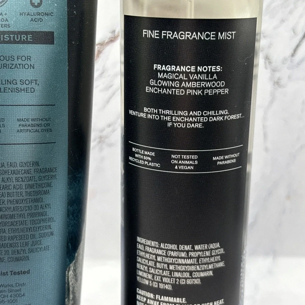 Bath & Body Works Wicked Vanilla Woods Body Cream & Fine Fragrance Mist Set